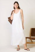 Stella Linen Pintuck Dress