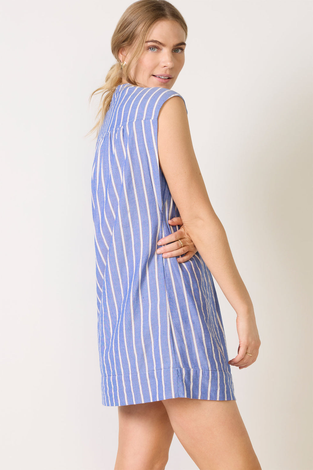 Nell Kaftan Sleeveless Stripe Shift