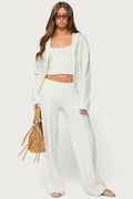 Louise Cable Knit Hooded Cardigan