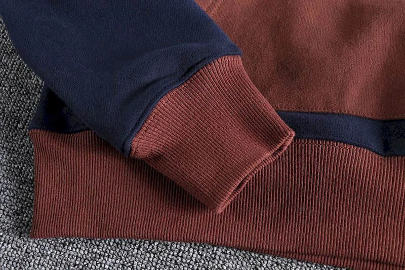 Casual Handsome Hoodies Men 2025 Autumn Winter Retro Trend Color Contrast Hooded Jacket Youth Stand-up Collar Mens Coat