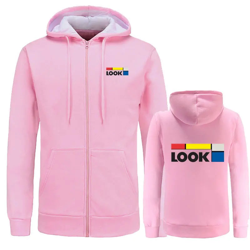 autumn Bicycle Men's woman hoodies New Long Sleeve Printed Zipper Hooded Long Sleeve Jacket Casual Sportswear Hoodie Pullover