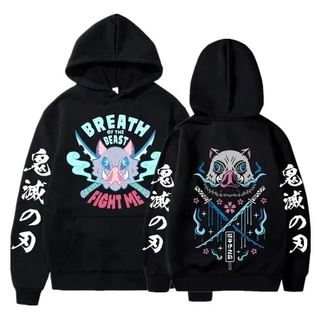 Anime Hoodie Men Women Pullover Sweatshirt Casual Streetwear Cosplay Costume Graphic Hooded Jacket Autumn Winter