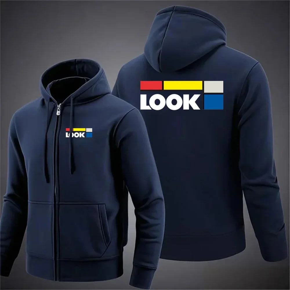 autumn Bicycle Men's woman hoodies New Long Sleeve Printed Zipper Hooded Long Sleeve Jacket Casual Sportswear Hoodie Pullover