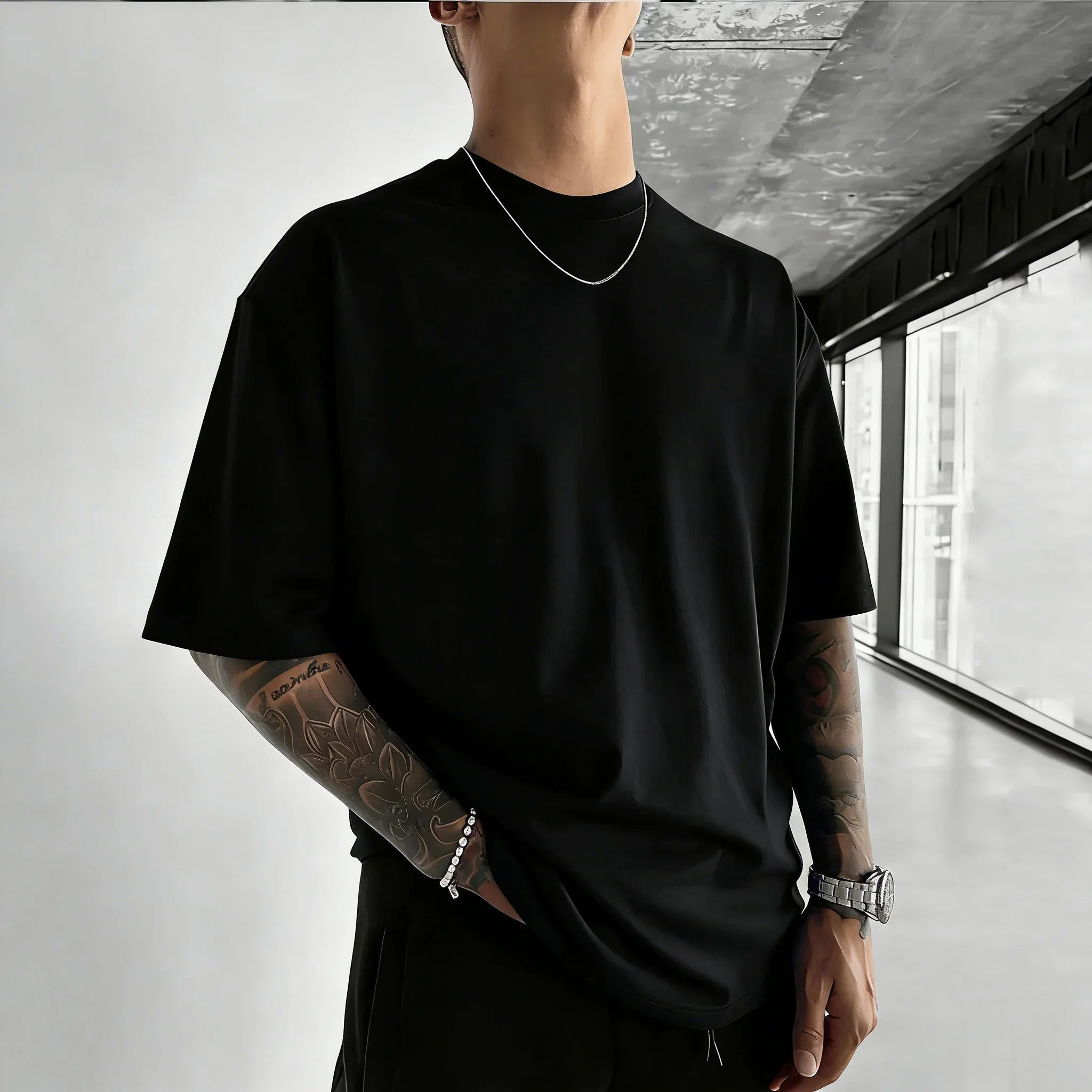 Unisex Cotton T-shirt ONE PIECE Trafalgar D. Water Law 2026 Summer Harajuku Anime Printed Large Loose Parent Child Short Sleeve