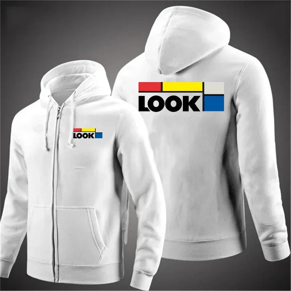 autumn Bicycle Men's woman hoodies New Long Sleeve Printed Zipper Hooded Long Sleeve Jacket Casual Sportswear Hoodie Pullover