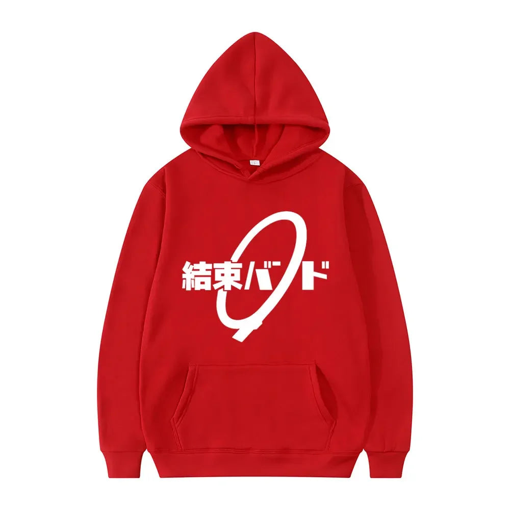 Hoodie Kessoku Band Logo Couples Hoodies Goto Hitori Ijichi Nijika Cospaly Oversized Long Sleeve Male