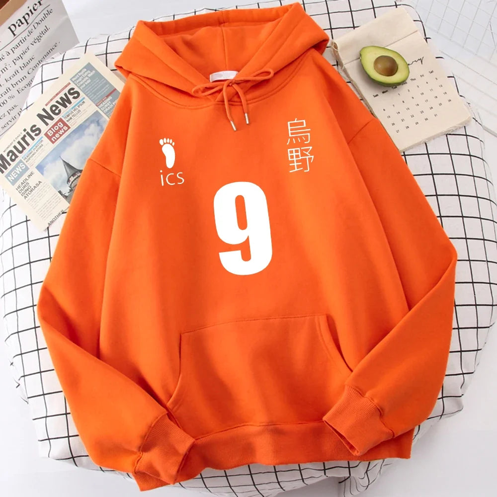 Haikyuu Anime Print Hooded Mens Autumn Casual Hoodies Loose Warm Hoodie Hip Hop High Quality Unisex Tracksuit