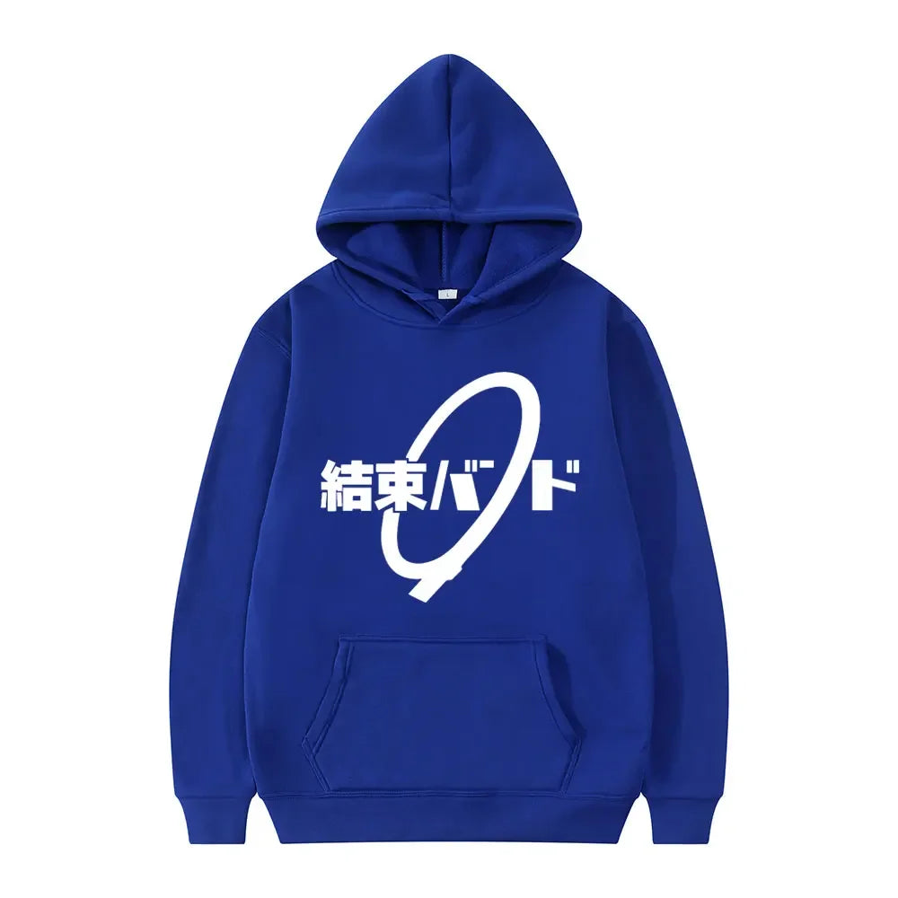 Hoodie Kessoku Band Logo Couples Hoodies Goto Hitori Ijichi Nijika Cospaly Oversized Long Sleeve Male