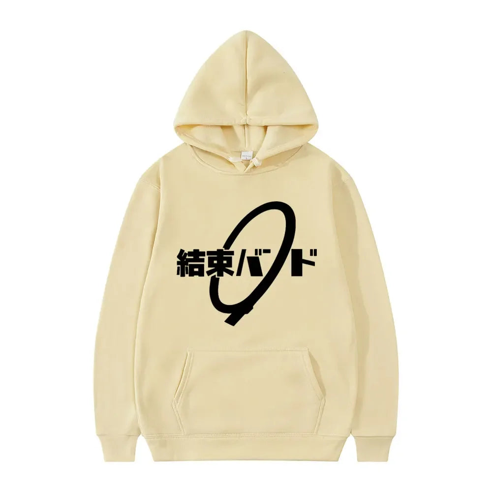 Hoodie Kessoku Band Logo Couples Hoodies Goto Hitori Ijichi Nijika Cospaly Oversized Long Sleeve Male