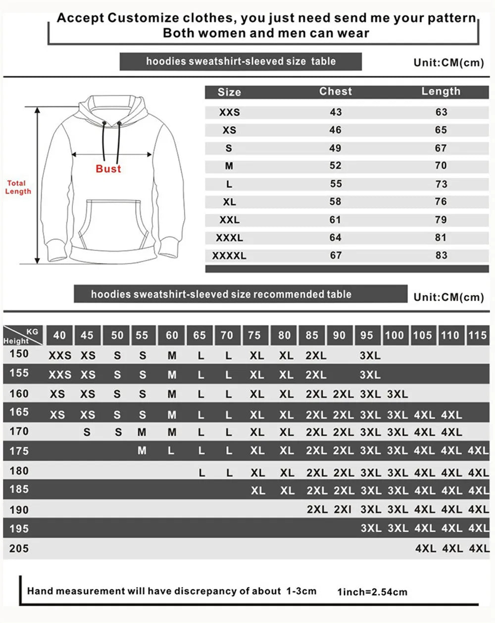 Hoodie Sweatshirt Fashion Man Women Long Sleeve Hoodies Printing Pullover Streetwear Casual Unisex Harajuku