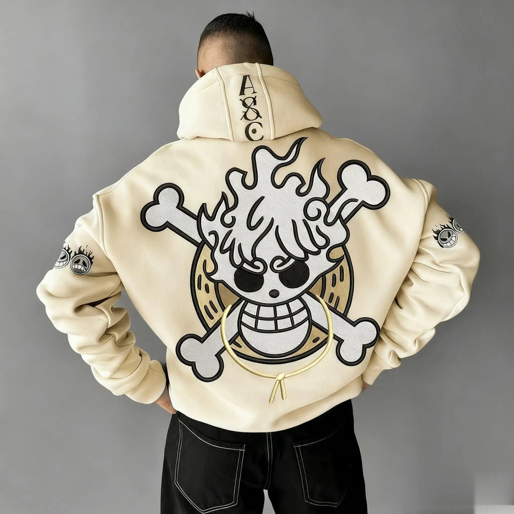 Oversized One Piece Anime Hoodie Men Women Pullover Sweatshirt Cartoon Graphic Print Streetwear Casual Autumn Winter Y2k Clothes