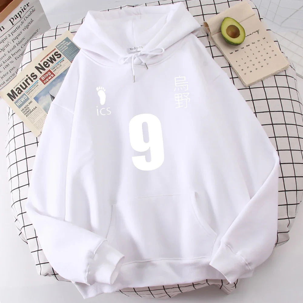 Haikyuu Anime Print Hooded Mens Autumn Casual Hoodies Loose Warm Hoodie Hip Hop High Quality Unisex Tracksuit