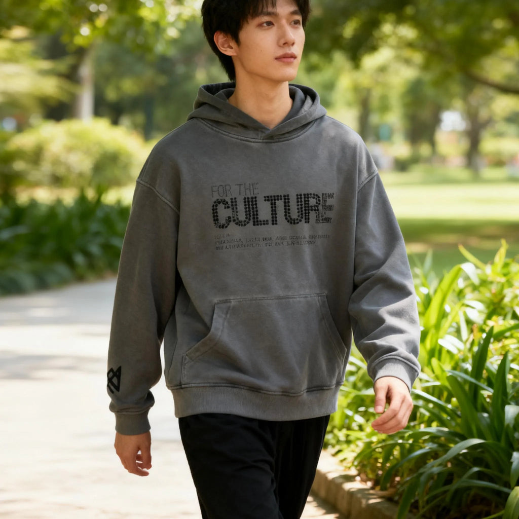 Retro Fashion Hoodies Autumn Winter New Loose American Personalized Clothing Trend Letter Rhinestones Trendy Streetwear