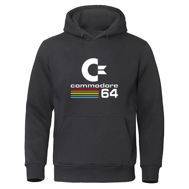 Comfortable Men Hoodie Tracksuit Autumn Winter Male Sweatshirts Commodore 64 Cool Clothing Long Sleeve Hoodies Street Hooded