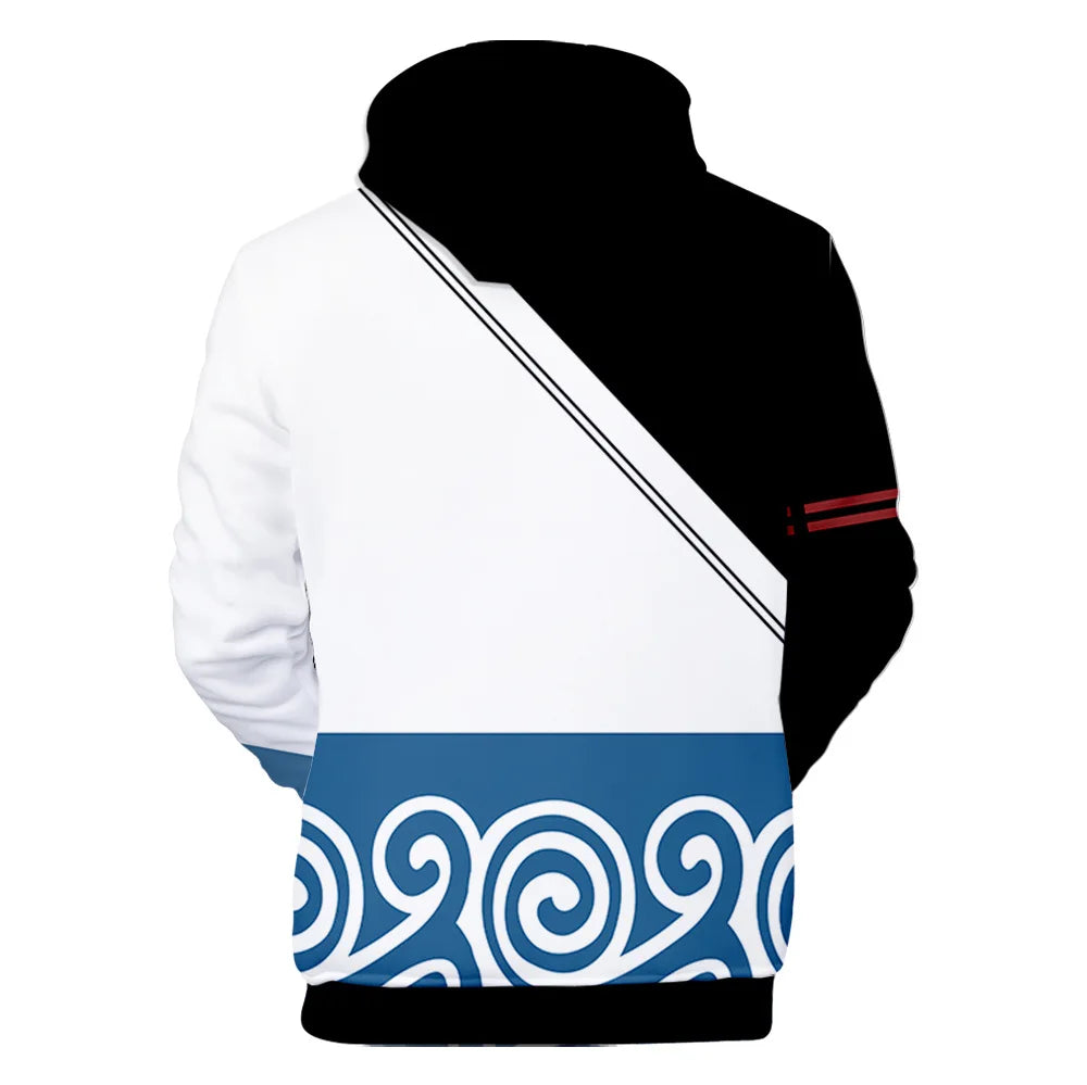 New Anime GINTAMA Sakata Gintoki Hoodie Autumn Winter Thick Hoodies Silver Soul Hooded Jacket Men/Women Leisure Sweatshirt Coat