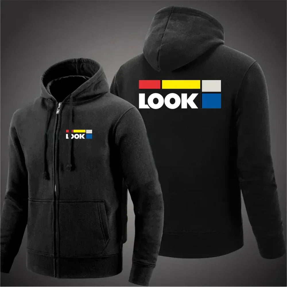 autumn Bicycle Men's woman hoodies New Long Sleeve Printed Zipper Hooded Long Sleeve Jacket Casual Sportswear Hoodie Pullover
