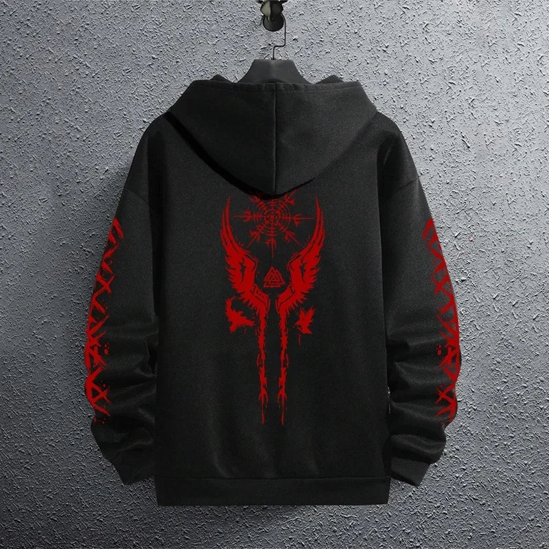 Black Sweatshirts Autumn Winter Male Daily Casual Sporty Jogging Hoodie Men's Outwear Fashion Pullover