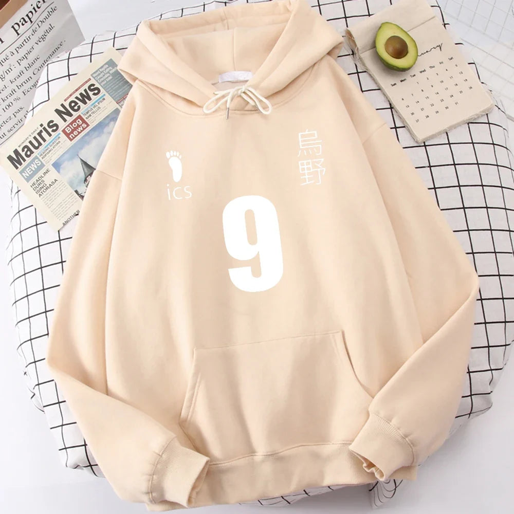 Haikyuu Anime Print Hooded Mens Autumn Casual Hoodies Loose Warm Hoodie Hip Hop High Quality Unisex Tracksuit