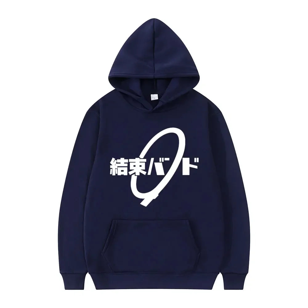Hoodie Kessoku Band Logo Couples Hoodies Goto Hitori Ijichi Nijika Cospaly Oversized Long Sleeve Male