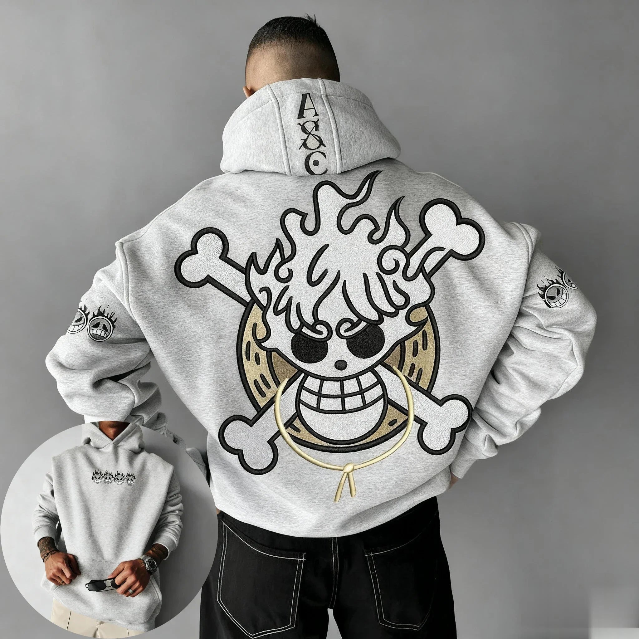Oversized One Piece Anime Hoodie Men Women Pullover Sweatshirt Cartoon Graphic Print Streetwear Casual Autumn Winter Y2k Clothes