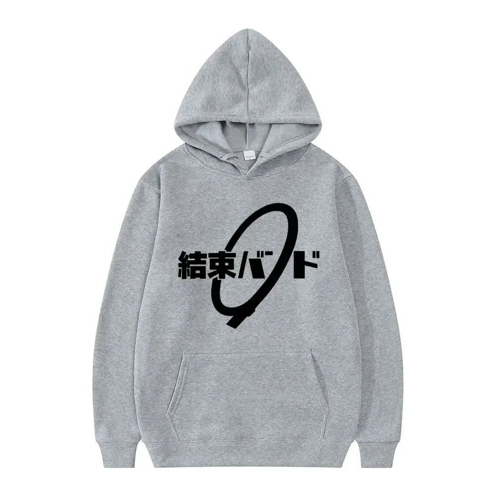 Hoodie Kessoku Band Logo Couples Hoodies Goto Hitori Ijichi Nijika Cospaly Oversized Long Sleeve Male