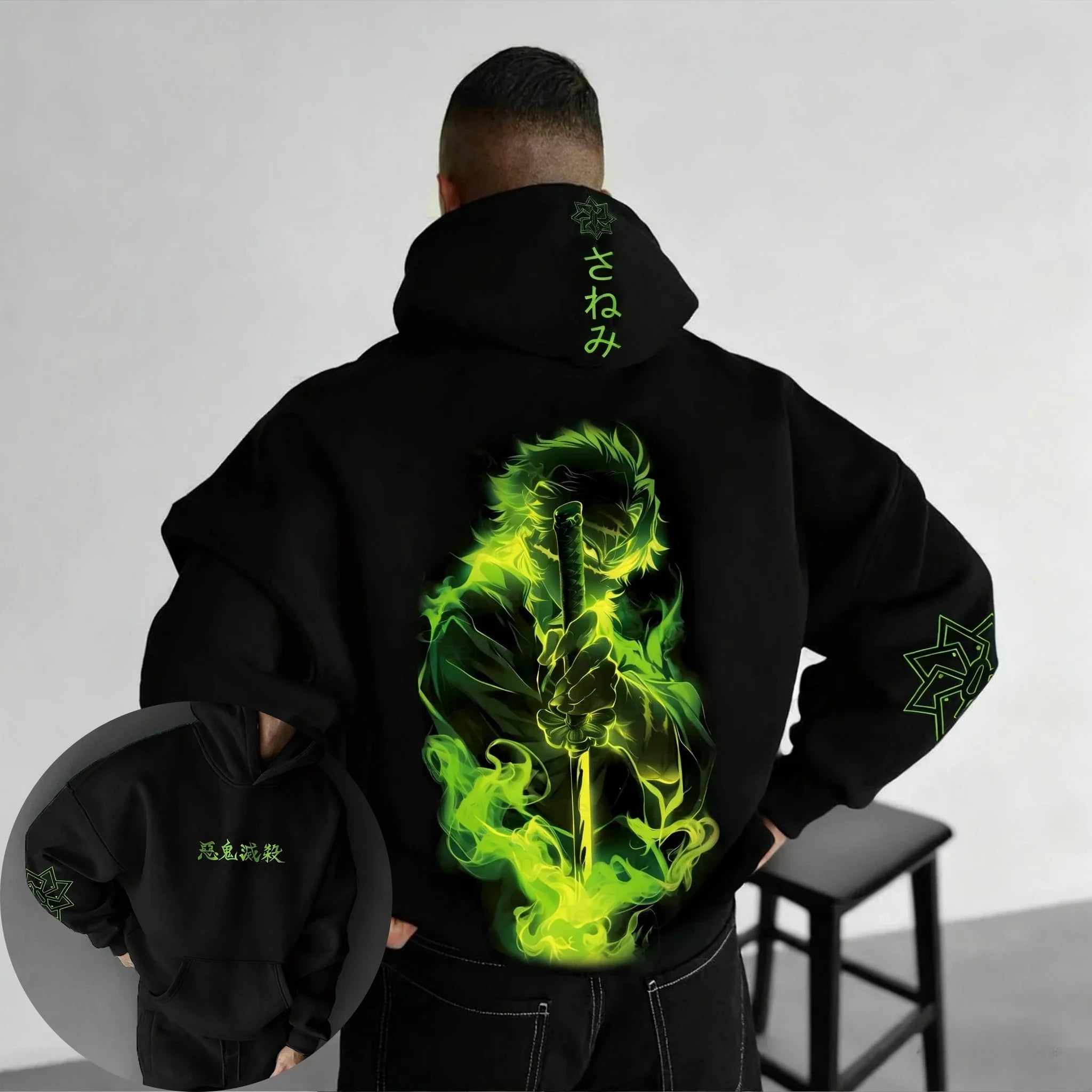 Demon Slayer Anime New Original Hoodie 2025 Autumn and Winter Men's and Women's Street Casual Loose American Hip Hop Sweater Top