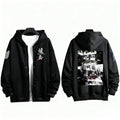 Japanese Anime Print Zip Up Hoodie Men Women Sweatshirt Streetwear Oversized Casual Long Sleeve Jacket Cosplay Spring Autumn New