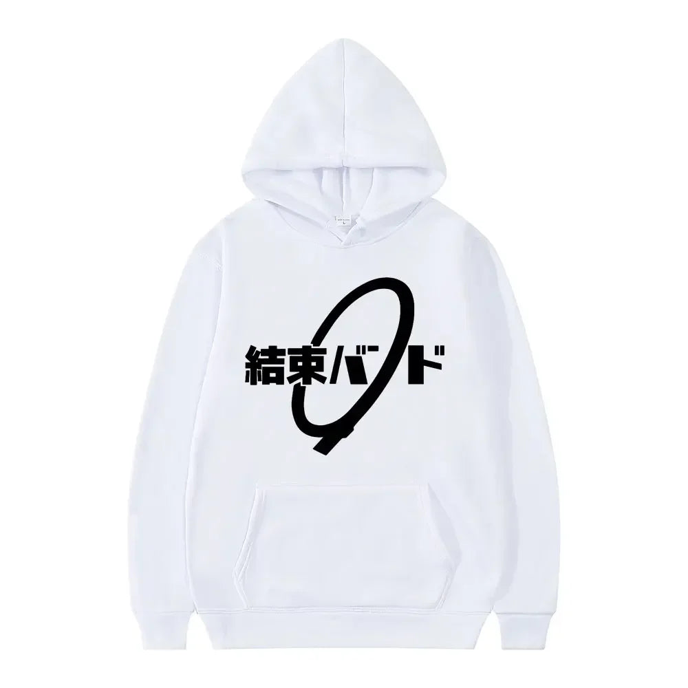 Hoodie Kessoku Band Logo Couples Hoodies Goto Hitori Ijichi Nijika Cospaly Oversized Long Sleeve Male