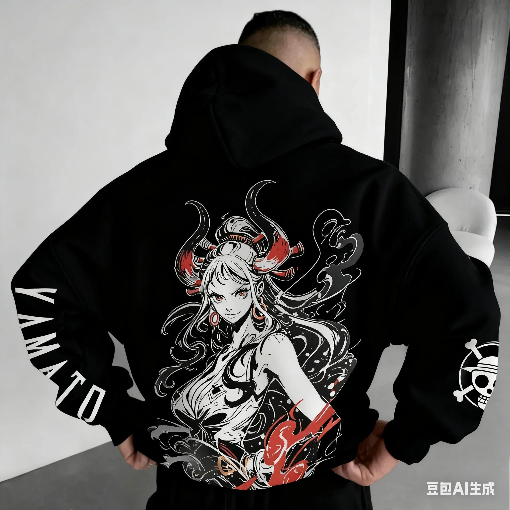 ONE PIECE Yamato Harajuku Anime 2025 Streetwear Winter Oversized Hoodie Vintage Men Women Long Sleeve Hooded Sweater Top Y2k