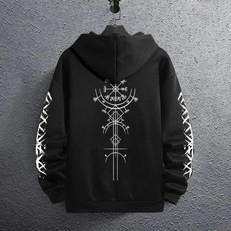 Black Sweatshirts Autumn Winter Male Daily Casual Sporty Jogging Hoodie Men's Outwear Fashion Pullover
