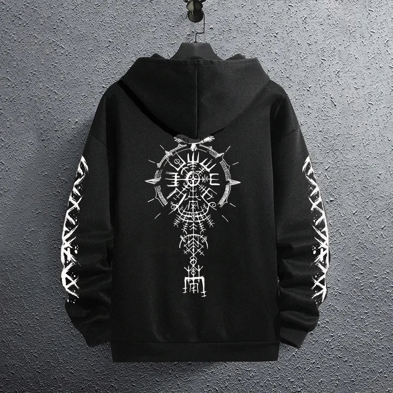 Black Sweatshirts Autumn Winter Male Daily Casual Sporty Jogging Hoodie Men's Outwear Fashion Pullover