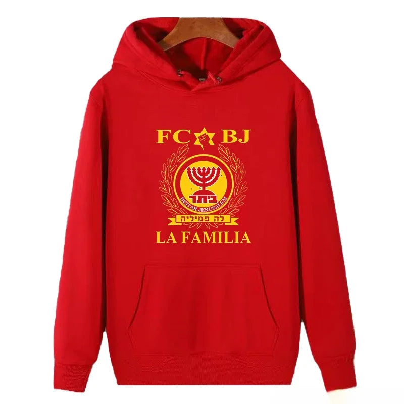 Premium La Familia Beitar hoodies Soccers Funny Fashion graphic Hooded sweatshirts Jerusalem High Quality thick sweater hoodie