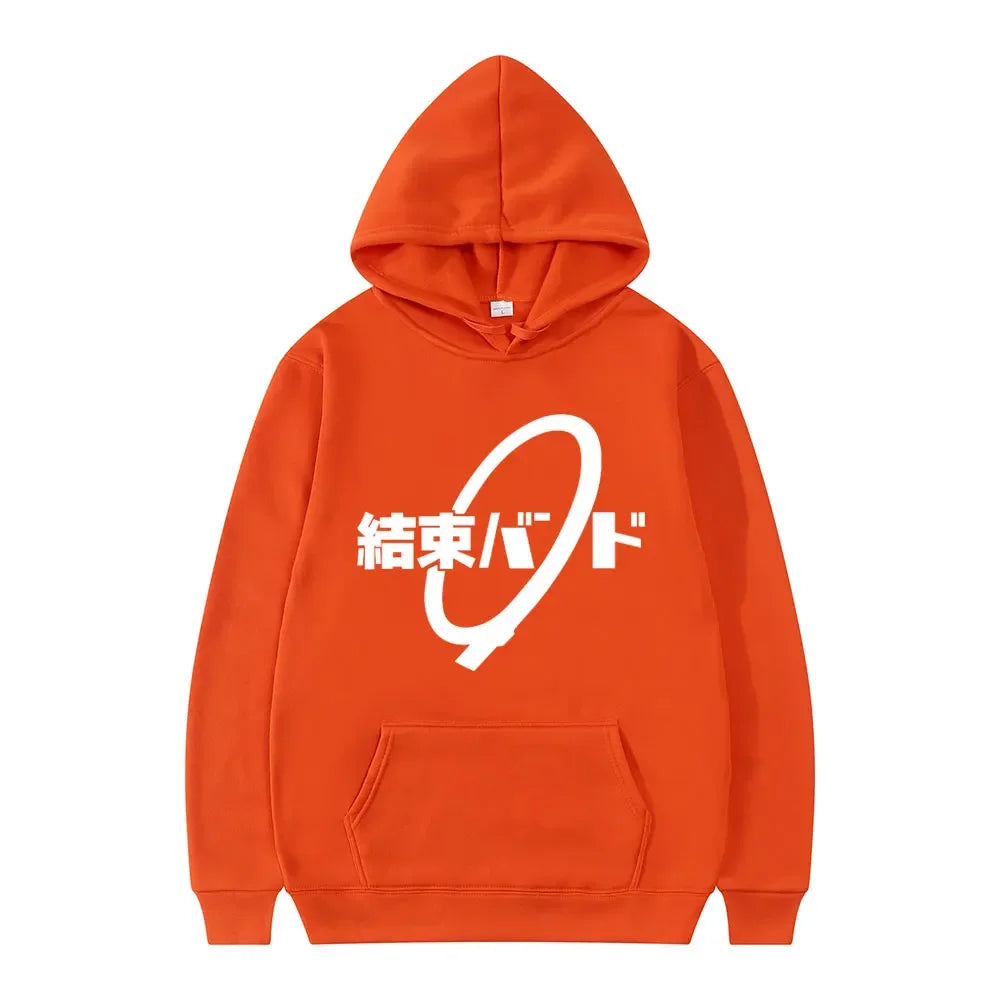 Hoodie Kessoku Band Logo Couples Hoodies Goto Hitori Ijichi Nijika Cospaly Oversized Long Sleeve Male