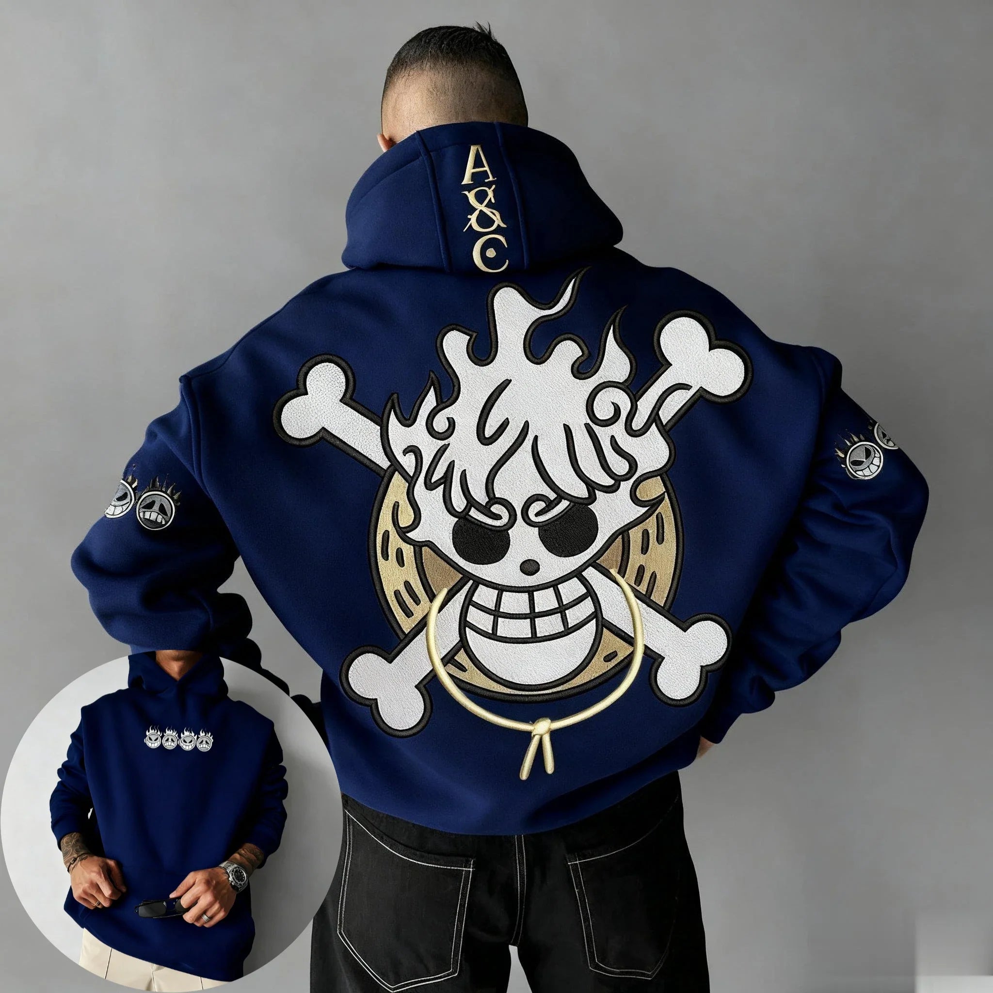 Oversized One Piece Anime Hoodie Men Women Pullover Sweatshirt Cartoon Graphic Print Streetwear Casual Autumn Winter Y2k Clothes