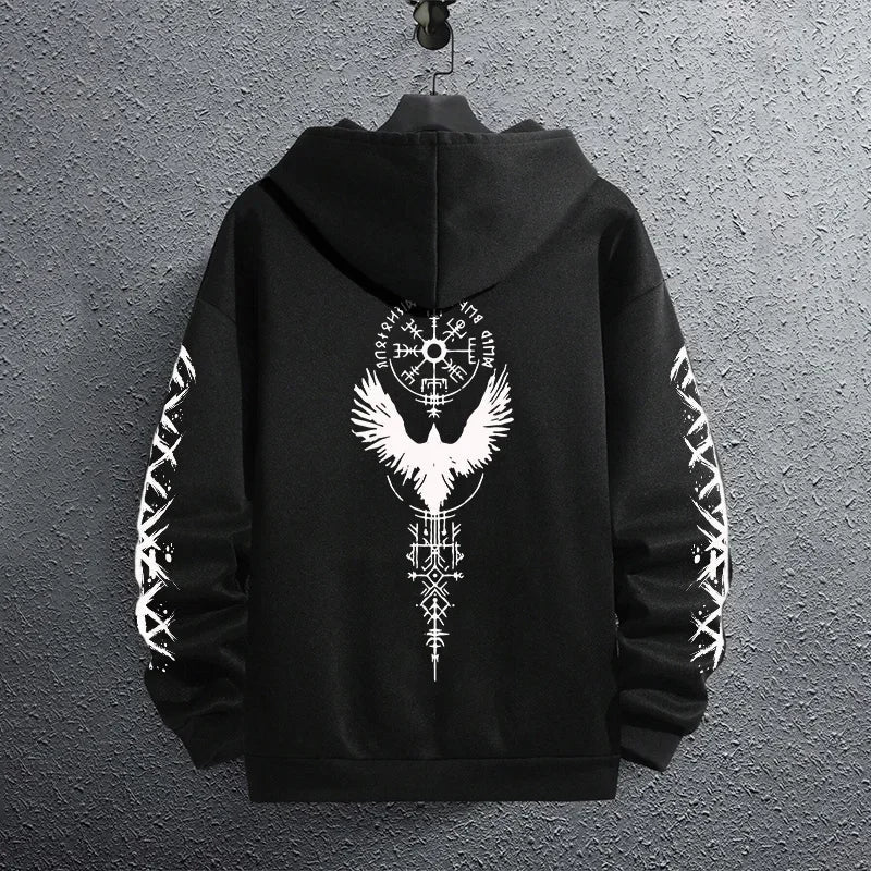 Black Sweatshirts Autumn Winter Male Daily Casual Sporty Jogging Hoodie Men's Outwear Fashion Pullover