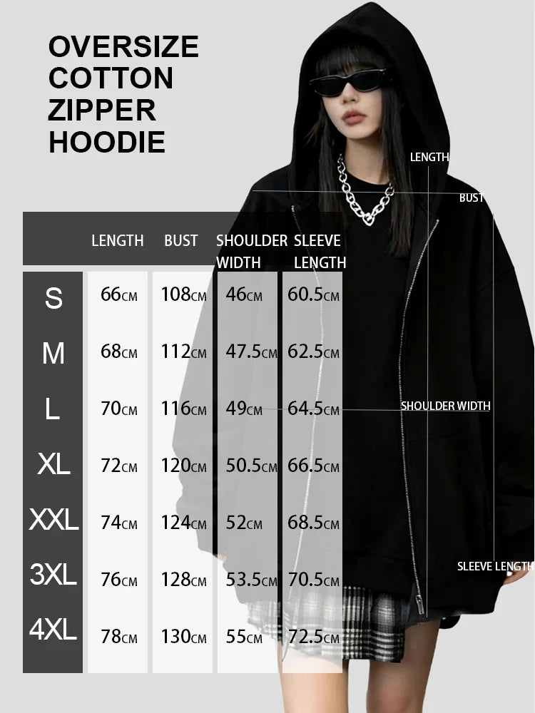 Japanese Anime Print Zip Up Hoodie Men Women Sweatshirt Streetwear Oversized Casual Long Sleeve Jacket Cosplay Spring Autumn New
