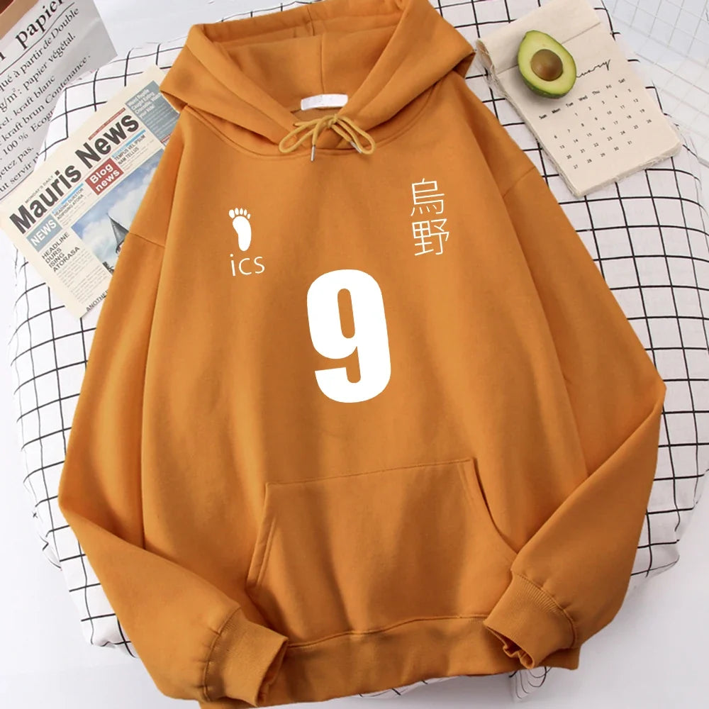 Haikyuu Anime Print Hooded Mens Autumn Casual Hoodies Loose Warm Hoodie Hip Hop High Quality Unisex Tracksuit
