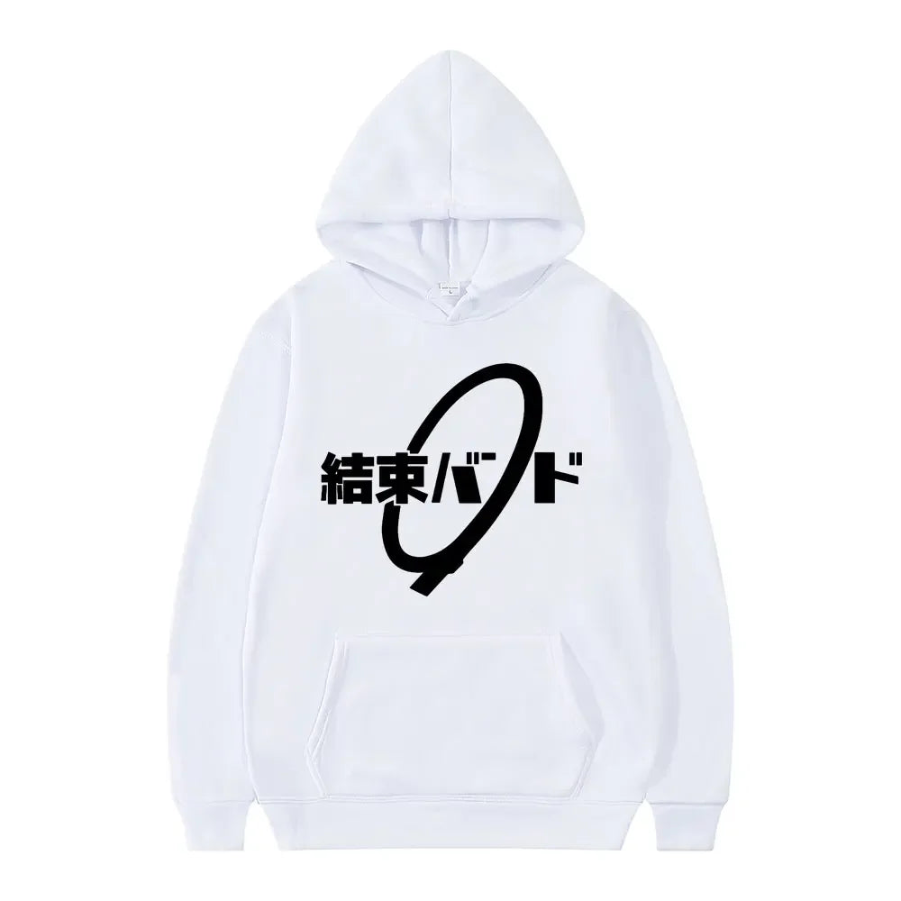 Hoodie Kessoku Band Logo Couples Hoodies Goto Hitori Ijichi Nijika Cospaly Oversized Long Sleeve Male