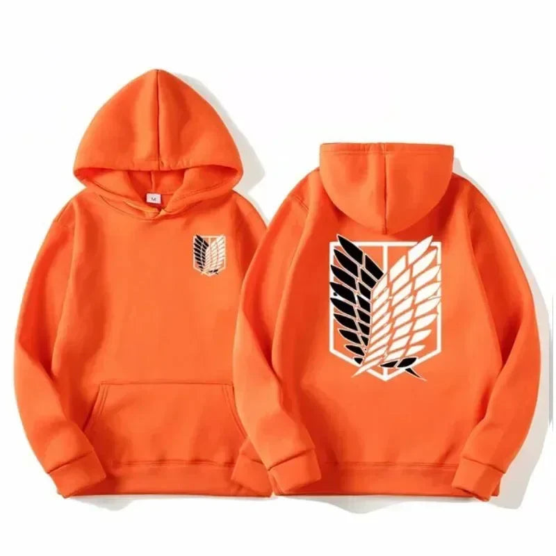 Attack on Titan Men's Hoodie Anime Hoodies Men Women Streetwear Pullover Harajuku Shingeki No Kyojin Hoodies Sweatshirt Clothes