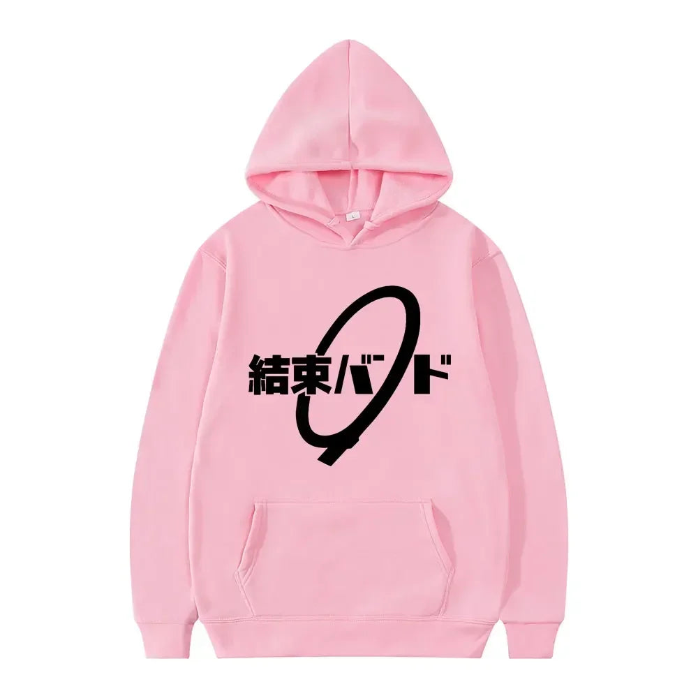 Hoodie Kessoku Band Logo Couples Hoodies Goto Hitori Ijichi Nijika Cospaly Oversized Long Sleeve Male