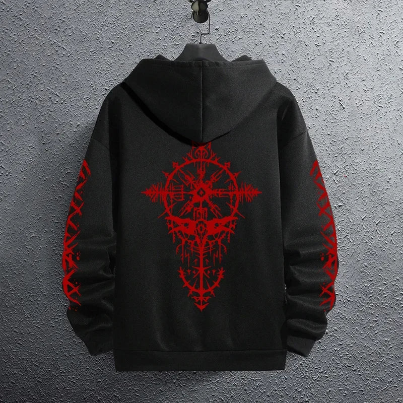 Black Sweatshirts Autumn Winter Male Daily Casual Sporty Jogging Hoodie Men's Outwear Fashion Pullover