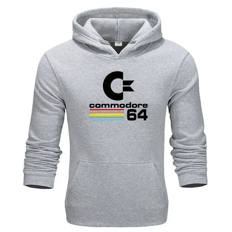 Comfortable Men Hoodie Tracksuit Autumn Winter Male Sweatshirts Commodore 64 Cool Clothing Long Sleeve Hoodies Street Hooded