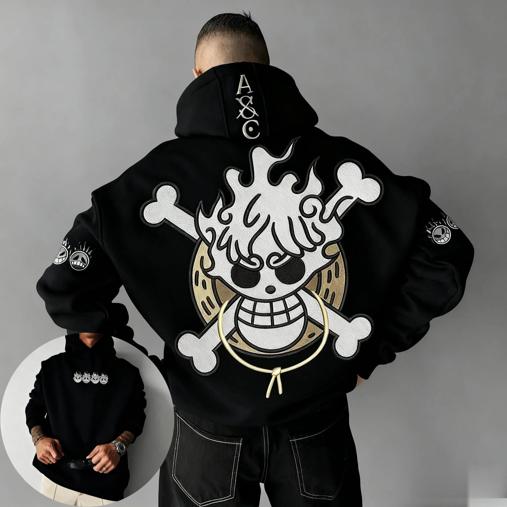 Oversized One Piece Anime Hoodie Men Women Pullover Sweatshirt Cartoon Graphic Print Streetwear Casual Autumn Winter Y2k Clothes