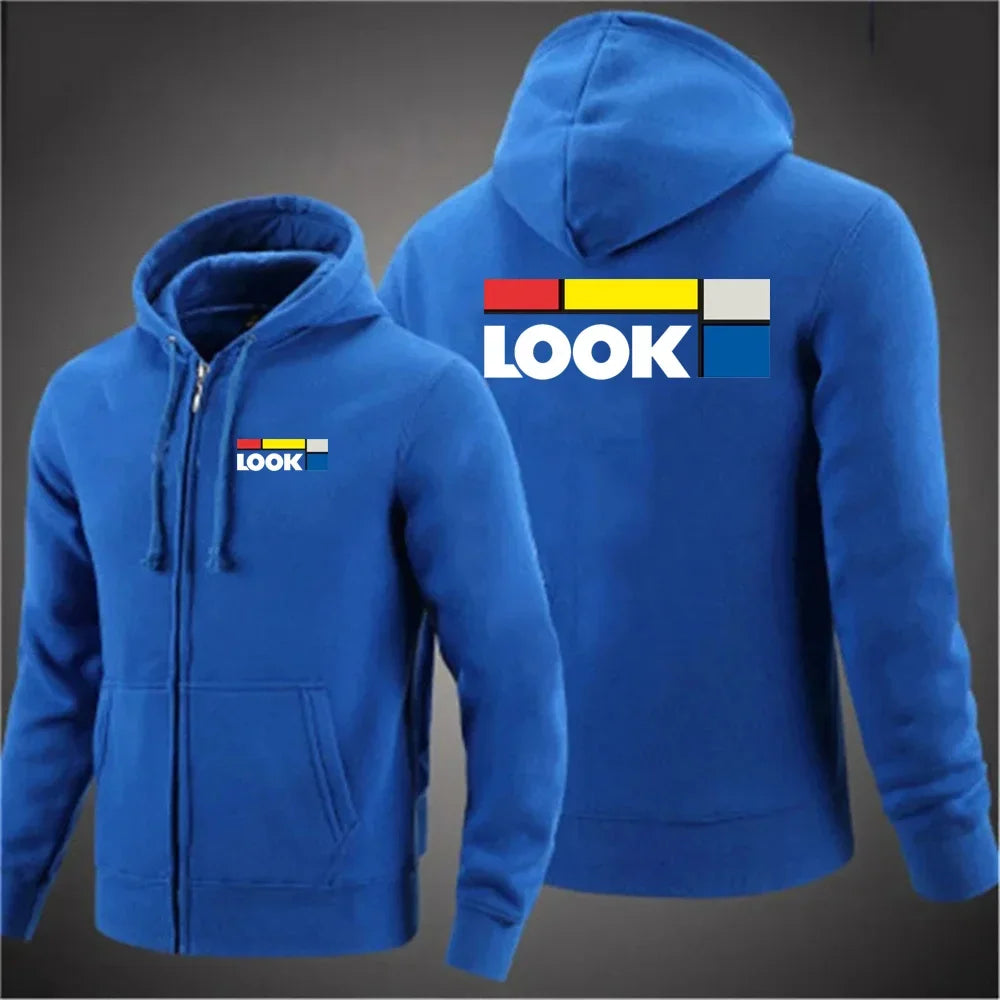 autumn Bicycle Men's woman hoodies New Long Sleeve Printed Zipper Hooded Long Sleeve Jacket Casual Sportswear Hoodie Pullover