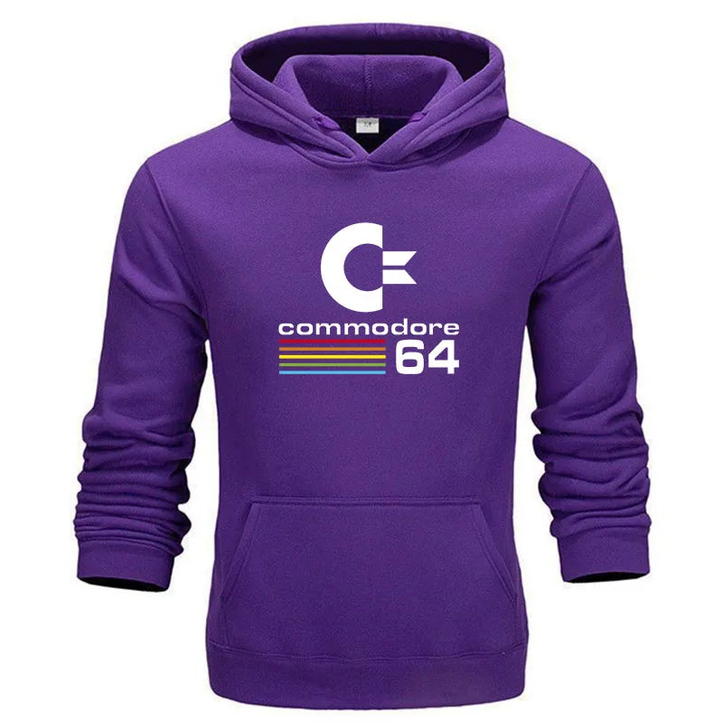 Comfortable Men Hoodie Tracksuit Autumn Winter Male Sweatshirts Commodore 64 Cool Clothing Long Sleeve Hoodies Street Hooded