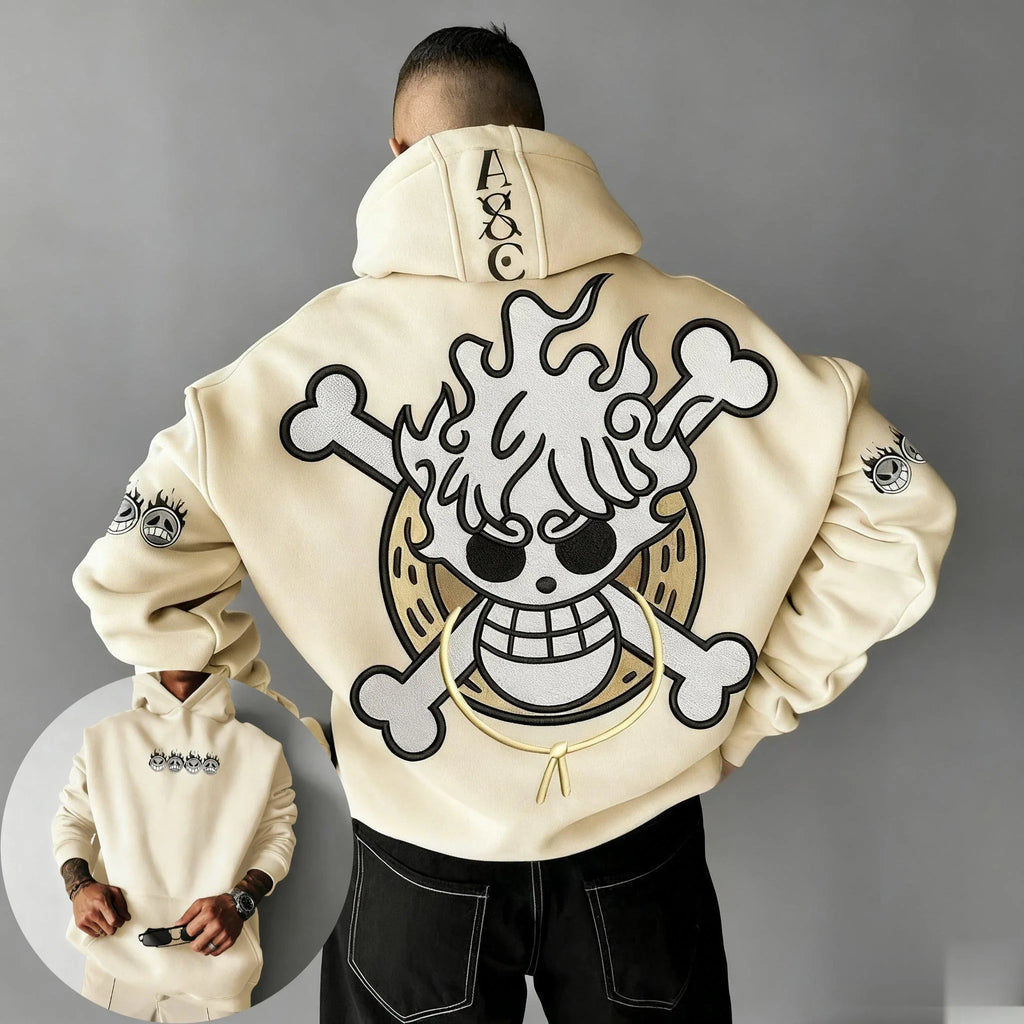 Oversized One Piece Anime Hoodie Men Women Pullover Sweatshirt Cartoon Graphic Print Streetwear Casual Autumn Winter Y2k Clothes