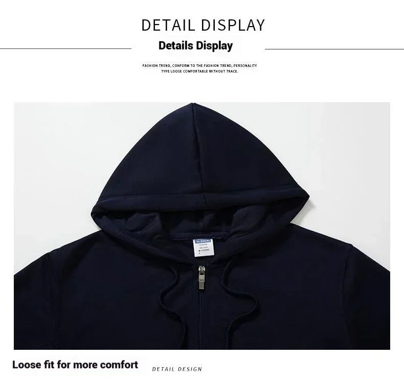 Japanese Anime Print Zip Up Hoodie Men Women Sweatshirt Streetwear Oversized Casual Long Sleeve Jacket Cosplay Spring Autumn New
