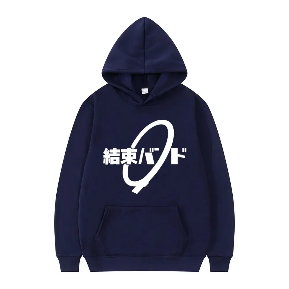 Hoodie Kessoku Band Logo Couples Hoodies Goto Hitori Ijichi Nijika Cospaly Oversized Long Sleeve Male