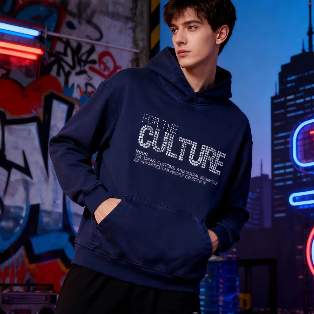 Retro Fashion Hoodies Autumn Winter New Loose American Personalized Clothing Trend Letter Rhinestones Trendy Streetwear