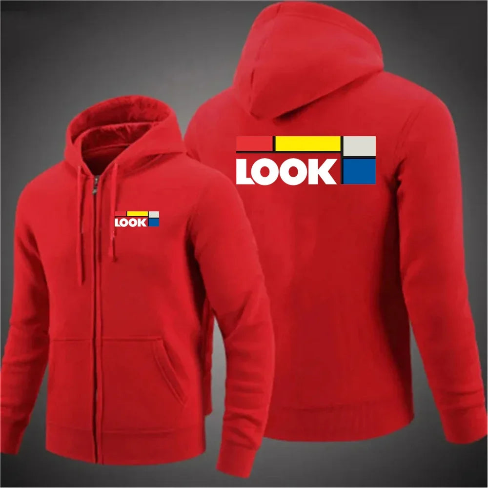 autumn Bicycle Men's woman hoodies New Long Sleeve Printed Zipper Hooded Long Sleeve Jacket Casual Sportswear Hoodie Pullover